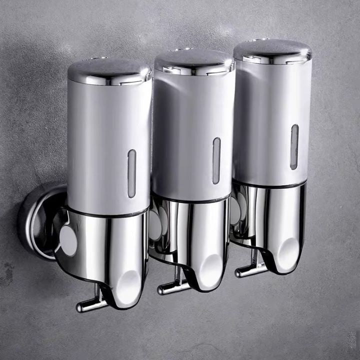 EliteDrip | Väggmonterad tvål- och schampodispenser - Elegant badrumstillbehör