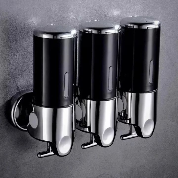 EliteDrip | Väggmonterad tvål- och schampodispenser - Elegant badrumstillbehör