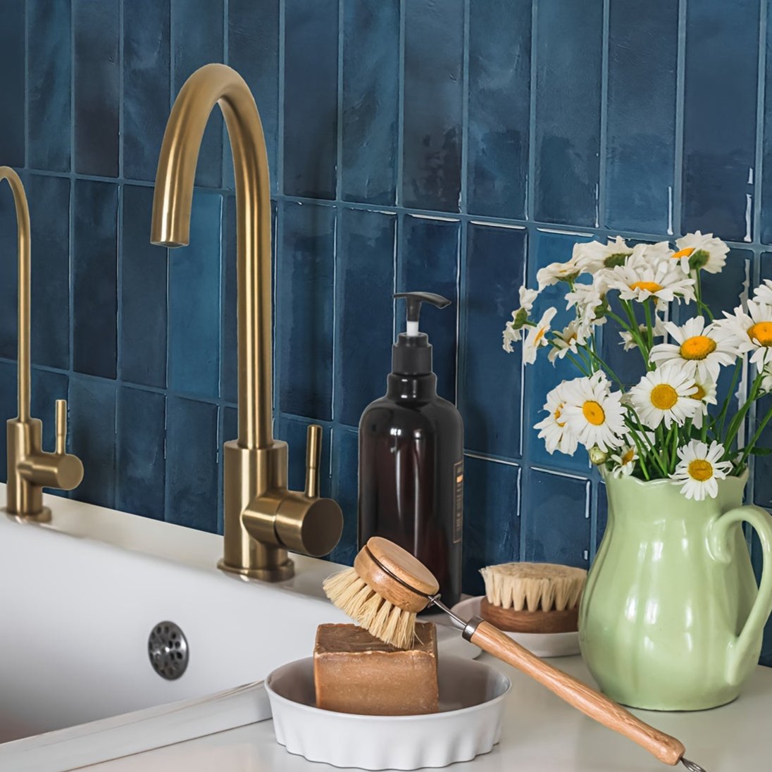 TileLuxe | 3D vattentäta väggplattor, självhäftande backsplash