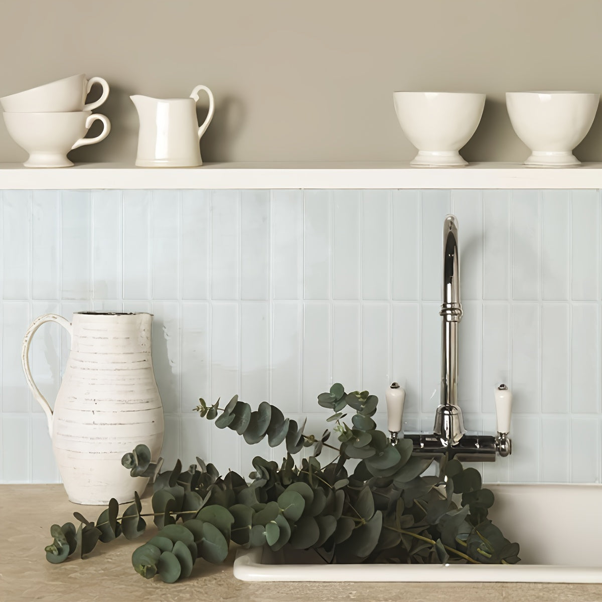 TileLuxe | 3D vattentäta väggplattor, självhäftande backsplash