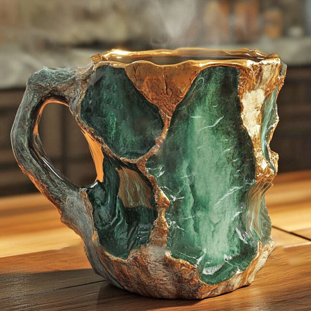 LuxeGlow Mineralkristallkaffemuggar – Raffinerad elegans i varje klunk