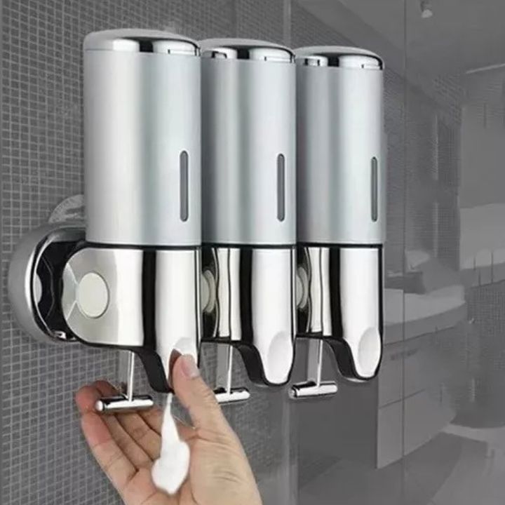 EliteDrip | Väggmonterad tvål- och schampodispenser - Elegant badrumstillbehör