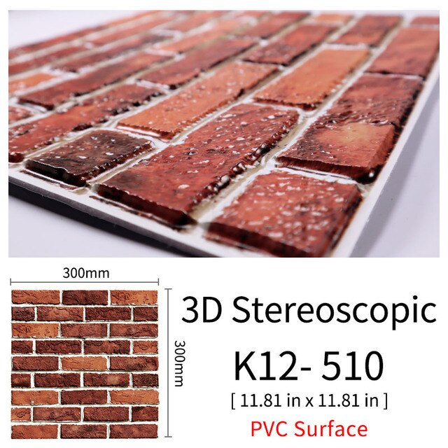 CobbleTiles | 3D Självhäftande väggdekaler av kullersten - Vattentäta väggdekaler