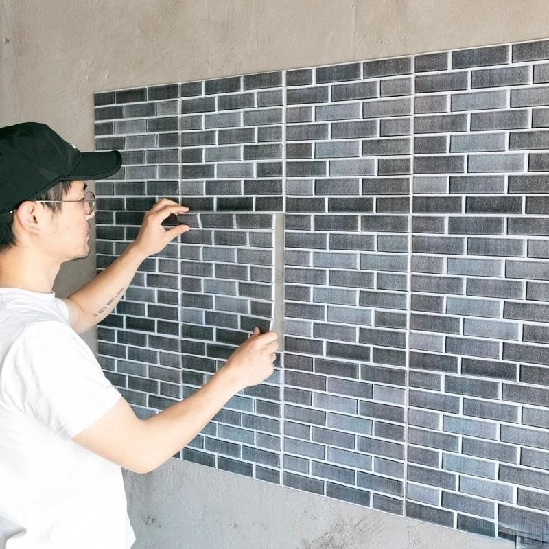 CobbleTiles | 3D Självhäftande väggdekaler av kullersten - Vattentäta väggdekaler