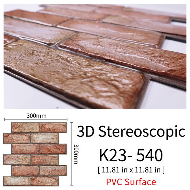 CobbleTiles | 3D Självhäftande väggdekaler av kullersten - Vattentäta väggdekaler