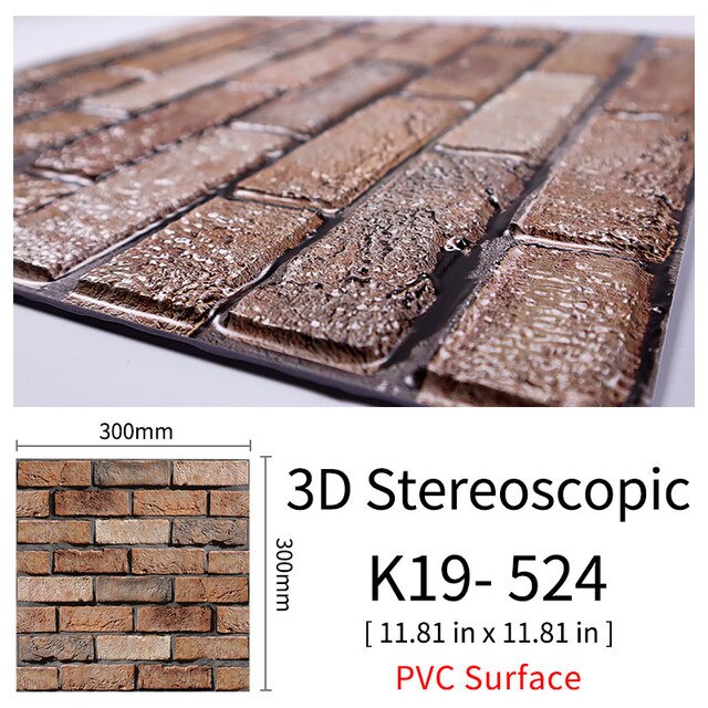 CobbleTiles | 3D Självhäftande väggdekaler av kullersten - Vattentäta väggdekaler