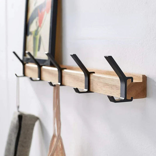 HookShift | Väggmonterad klädhängare med flyttbara krokar - Nordic Design