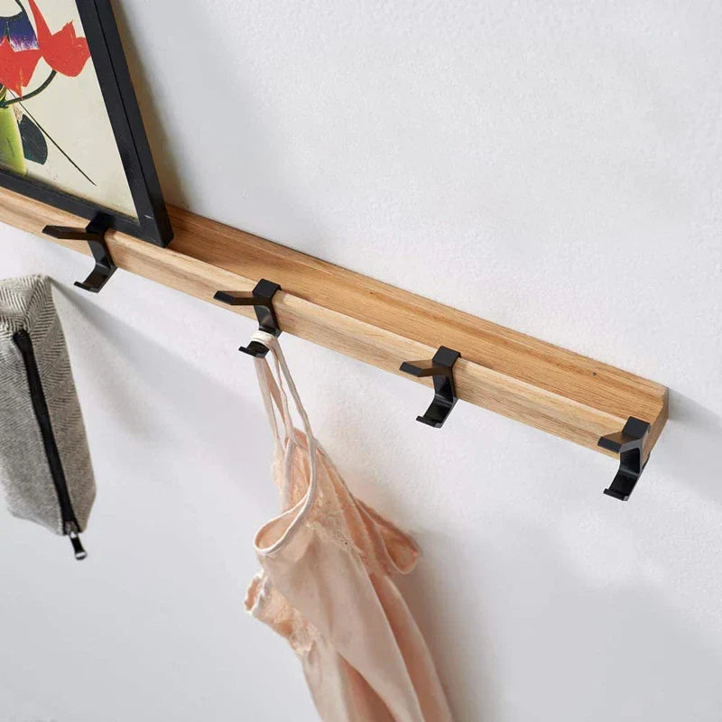 HookShift | Väggmonterad klädhängare med flyttbara krokar - Nordic Design