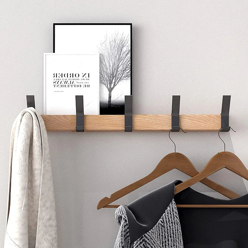 HookShift | Väggmonterad klädhängare med flyttbara krokar - Nordic Design
