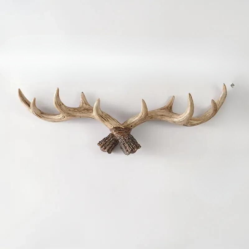 Rackler | Vintage Antler Klädhängare - Väggmonterad krok och organisatör