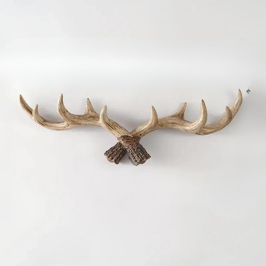 Rackler | Vintage Antler Klädhängare - Väggmonterad krok och organisatör