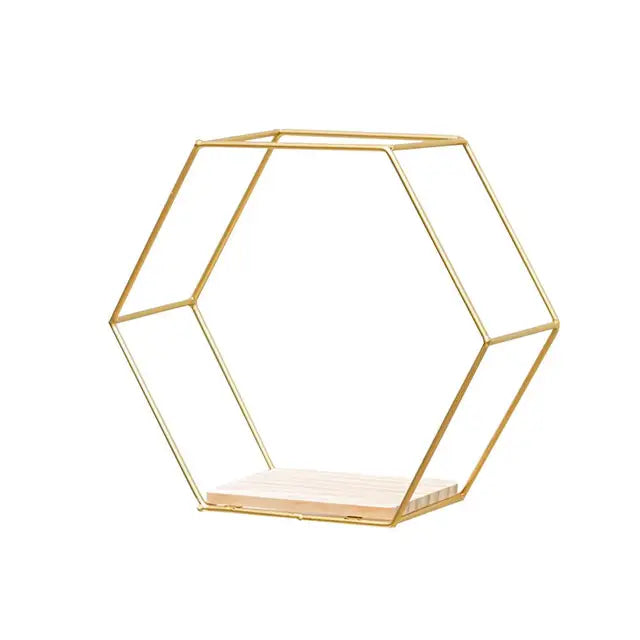 HexaEdge | Eleganta hexagonala flytande vägghyllor - Modern hemförvaringsinredning