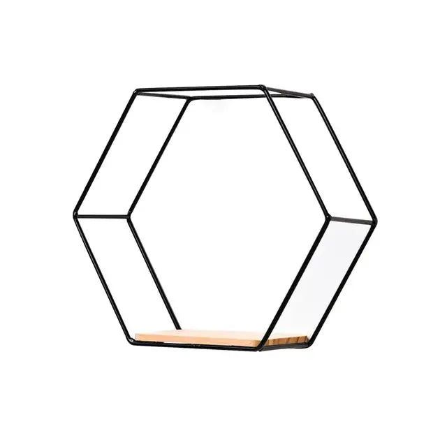 HexaEdge | Eleganta hexagonala flytande vägghyllor - Modern hemförvaringsinredning