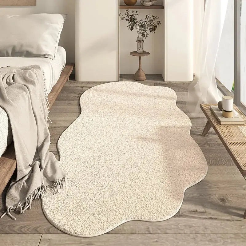 SnugWave | Mjuk och fluffig oregelbundet formad matta - mysig, modern golvdekoration