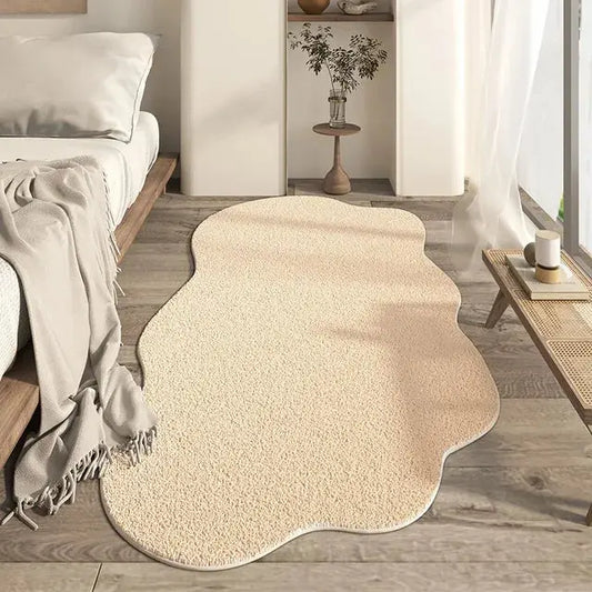 SnugWave | Mjuk och fluffig oregelbundet formad matta - mysig, modern golvdekoration