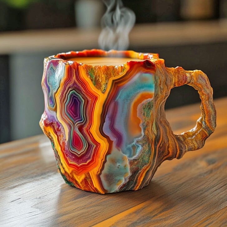 LuxeGlow Mineralkristallkaffemuggar – Raffinerad elegans i varje klunk