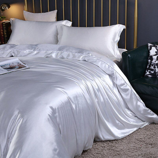 Opulent Dream Silk Bäddset – 4-delat täcke, örngott och lakan