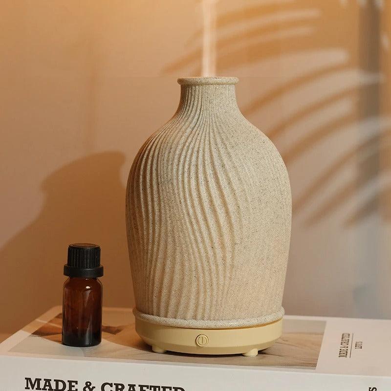 BreezeVase | Vasformad ultraljudsdiffusor och luftfuktare för eteriska oljor - Boho-stil