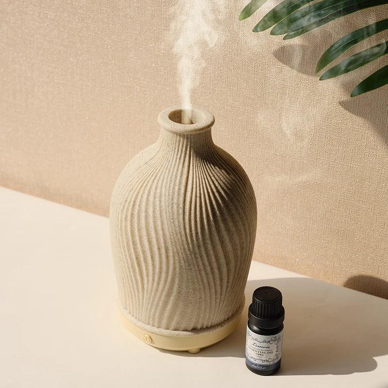 BreezeVase | Vasformad ultraljudsdiffusor och luftfuktare för eteriska oljor - Boho-stil